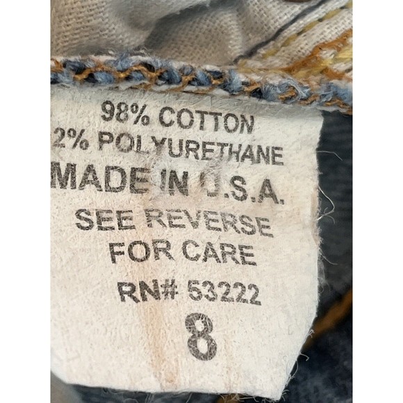 David Kahn Jeans Womens Lauren Boot Cut Blue Size 8 Made in USA - Picture 7 of 11